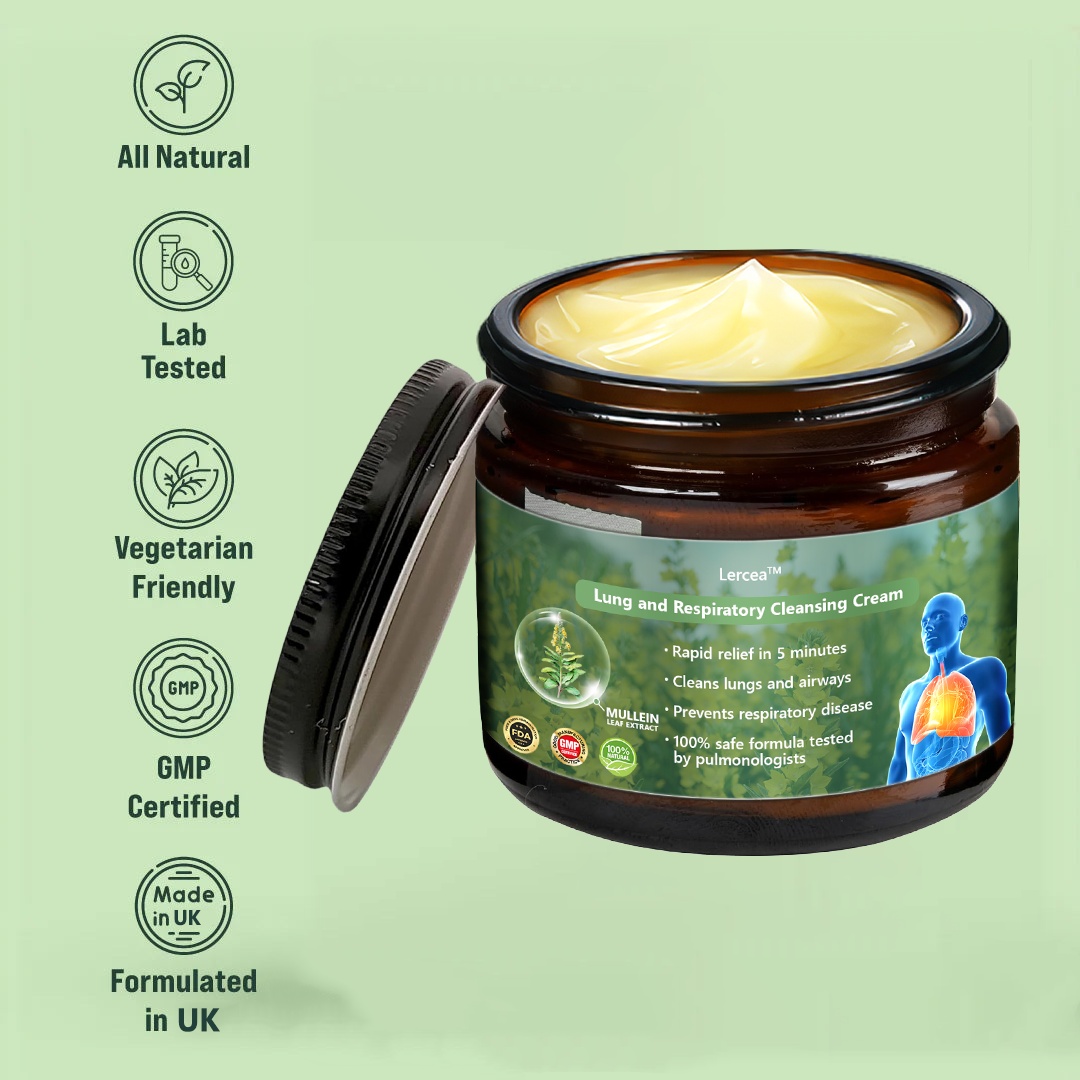 Official Store:Lercea™ 👑Mullein Clear Lung Repair Cream - endorsed by the British Thoracic Society to support lung health🎉🎉