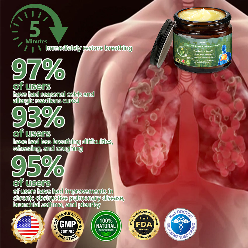 Official Store:Lercea™ 👑Mullein Clear Lung Repair Cream - endorsed by the British Thoracic Society to support lung health🎉🎉