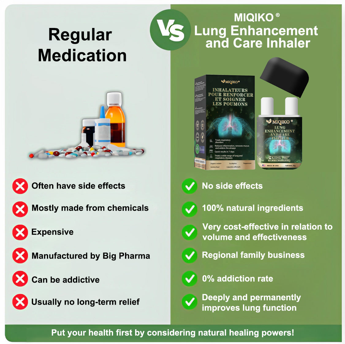 (Made and Shipped from the USA) 🍃MIQIKO® The Lung Enhancement and Care Inhaler(🌈Recommended by lung specialists🌈) (Copy)