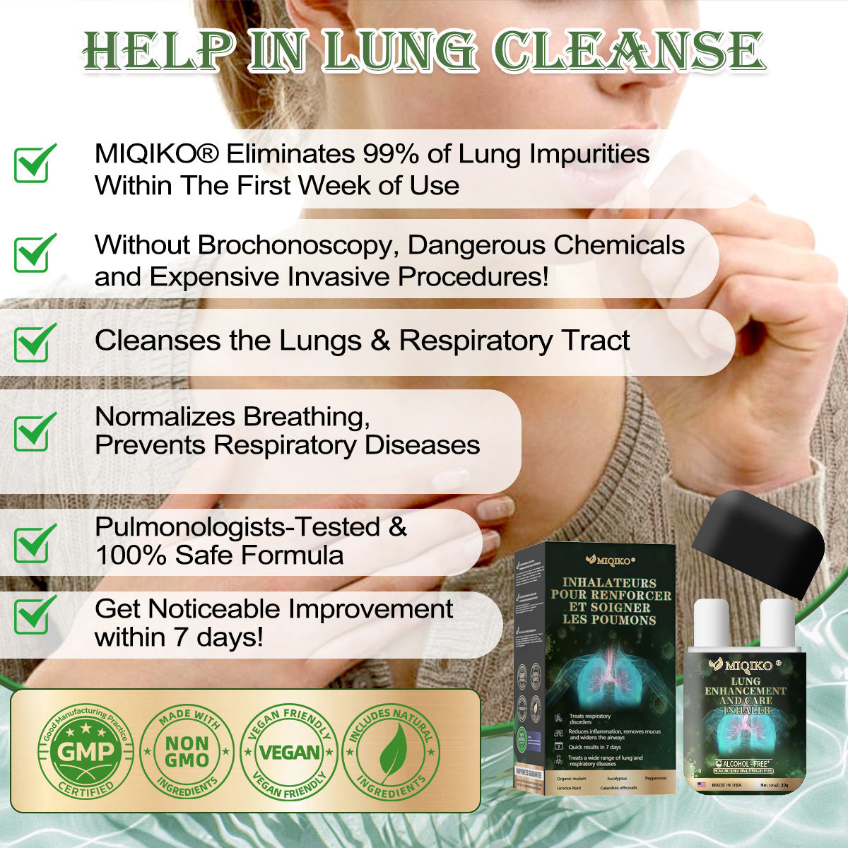 (Made and Shipped from the USA) 🍃MIQIKO® The Lung Enhancement and Care Inhaler(🌈Recommended by lung specialists🌈) (Copy)